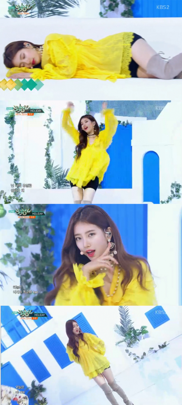 ▲'뮤직뱅크' 수지(사진=KBS2)