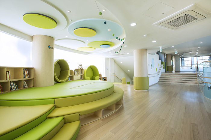 ▲‘GC 차일드케어 센터’의 보육실(GC녹십자)