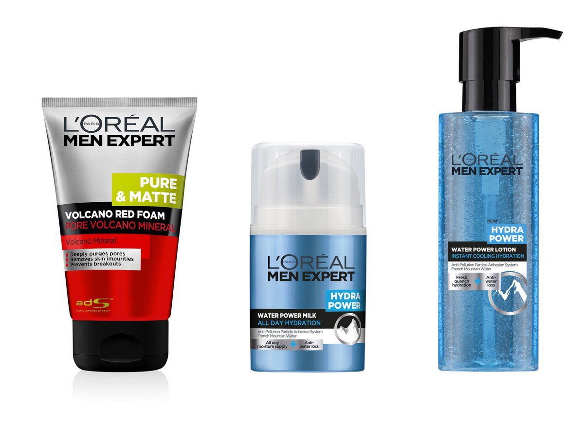 ▲세븐일레븐이 단독 출시한 로레알 남성 화장품 3종