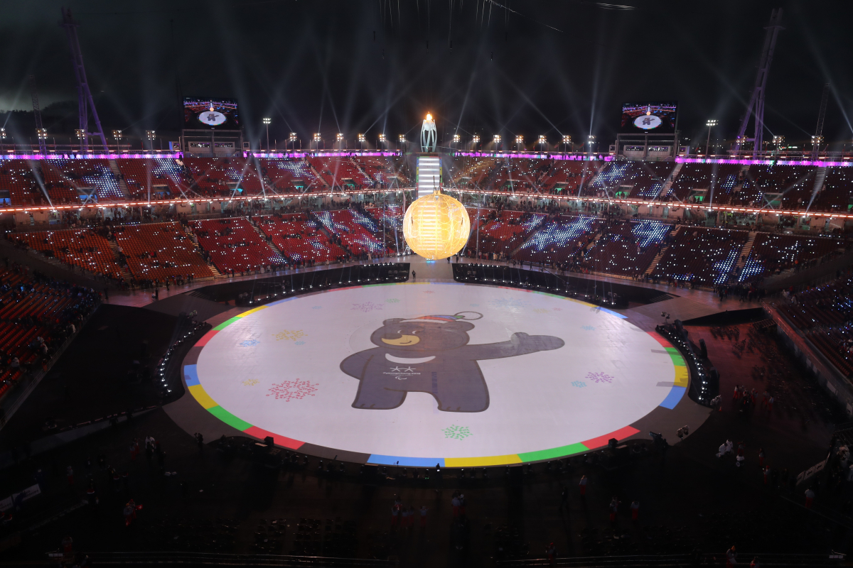 ▲9일 강원도 평창 올림픽스타디움에서 열린 2018 평창동계패럴림픽 개회식.(연합뉴스)