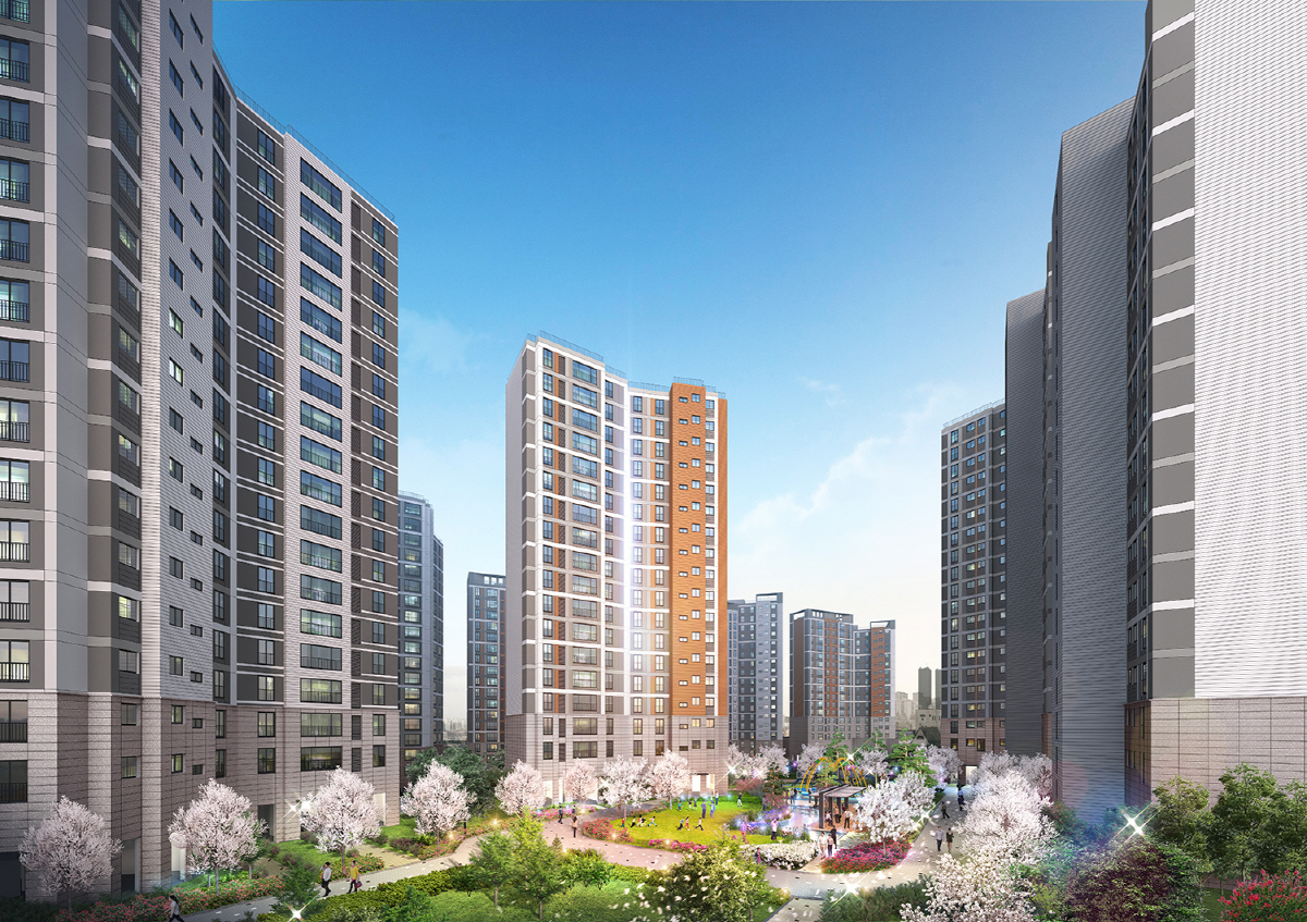 ▲대림산업이 분양 중인 e편한세상 보라매2차 투시도