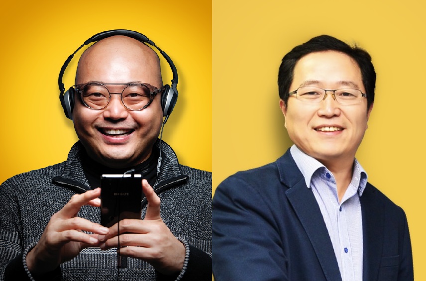 ▲남궁훈(왼쪽), 조계현 카카오게임즈 공동대표. (카카오게임즈)