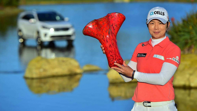 ▲기아 클래식 우승자 지은희(사진=LPGA)