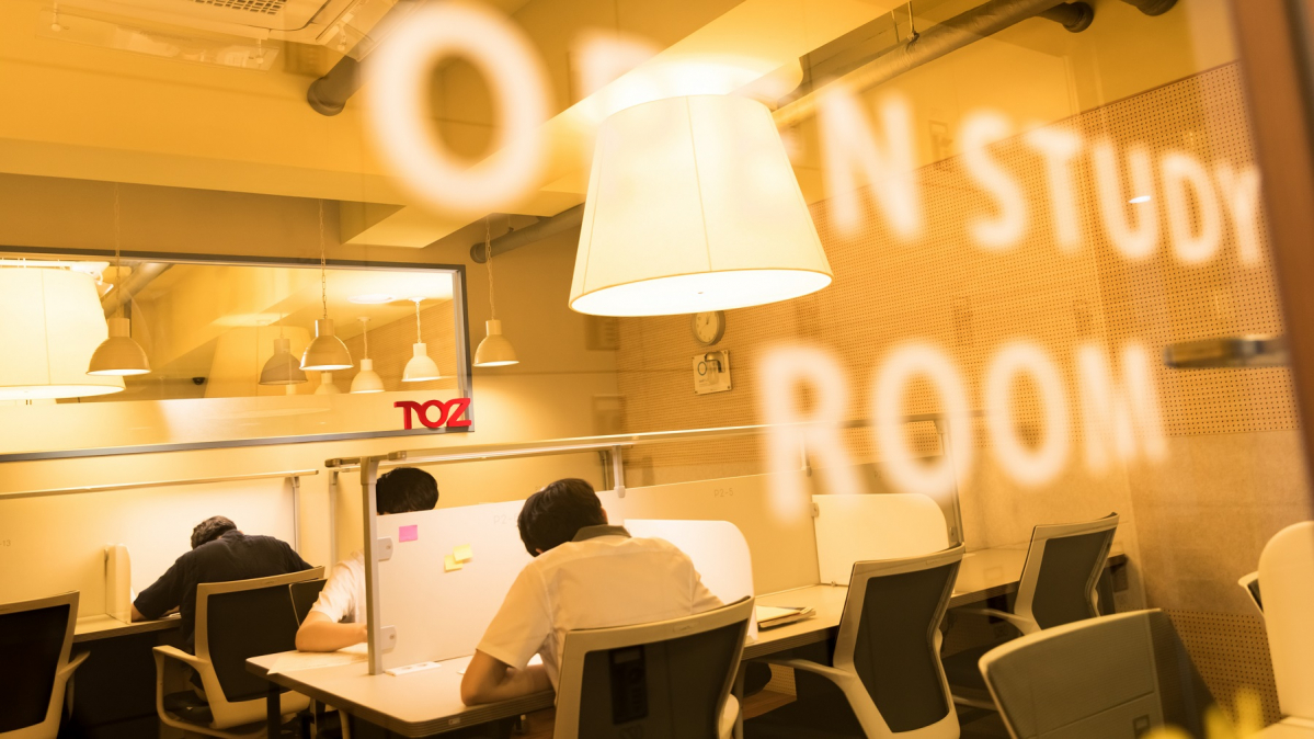 ▲자체 실내 공기 정화시스템을 운영하는 독서실.(사진제공=토즈)