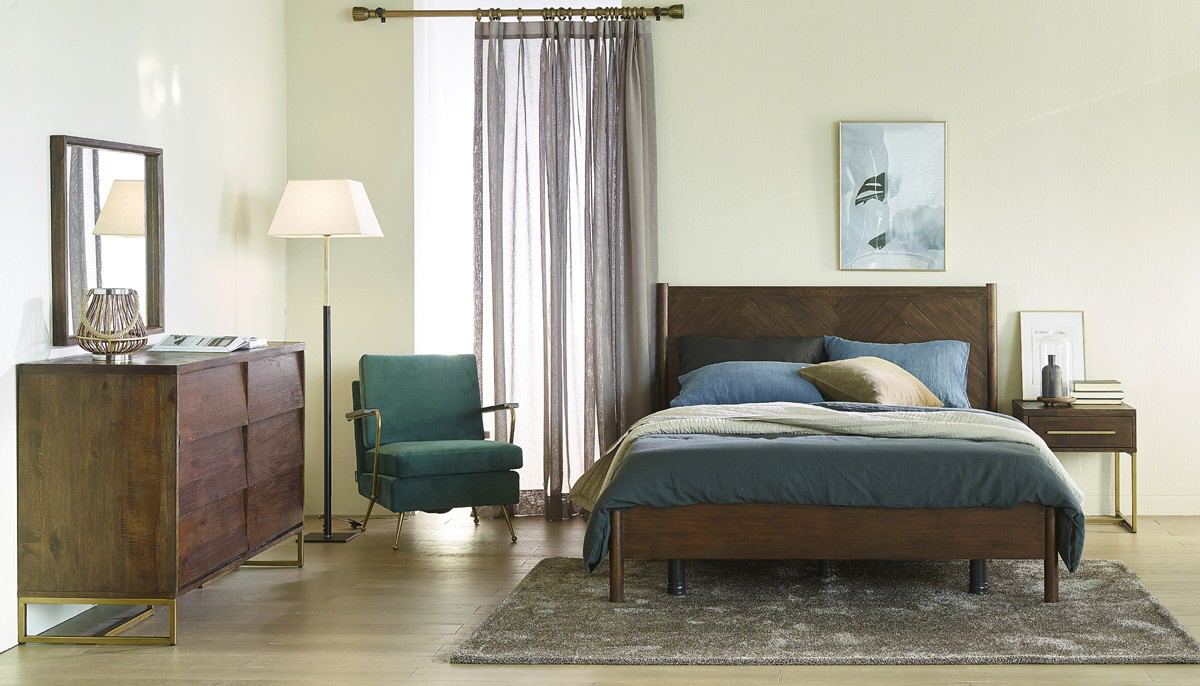 ▲까사미아 헤링본 베드룸 시리즈.