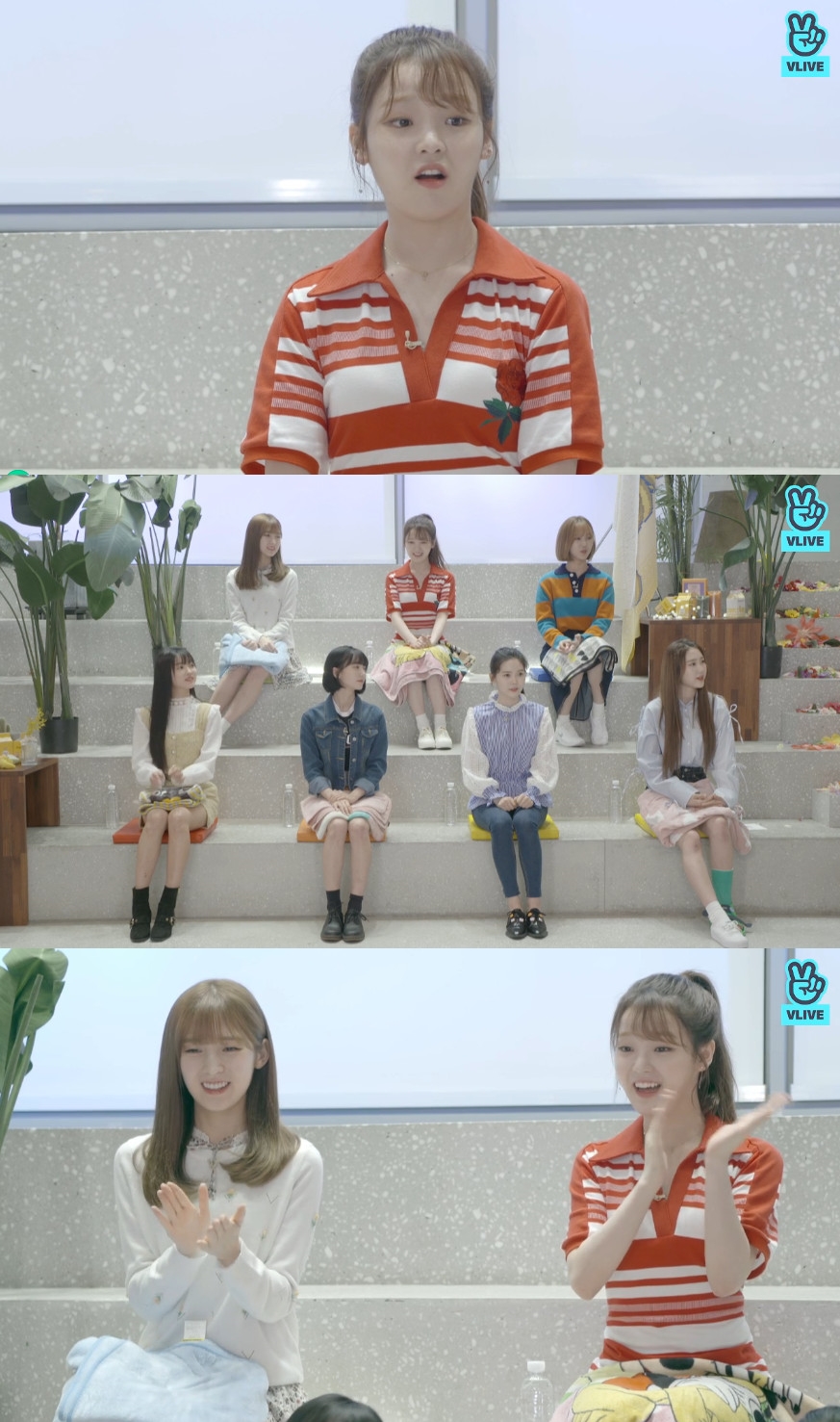 ▲오마이걸 반하나(출처=네이버 V 라이브 방송 화면 캡처)