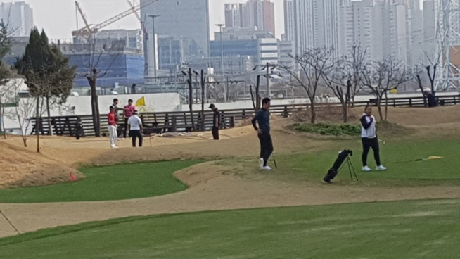 ▲연습중인 주니어 선수들