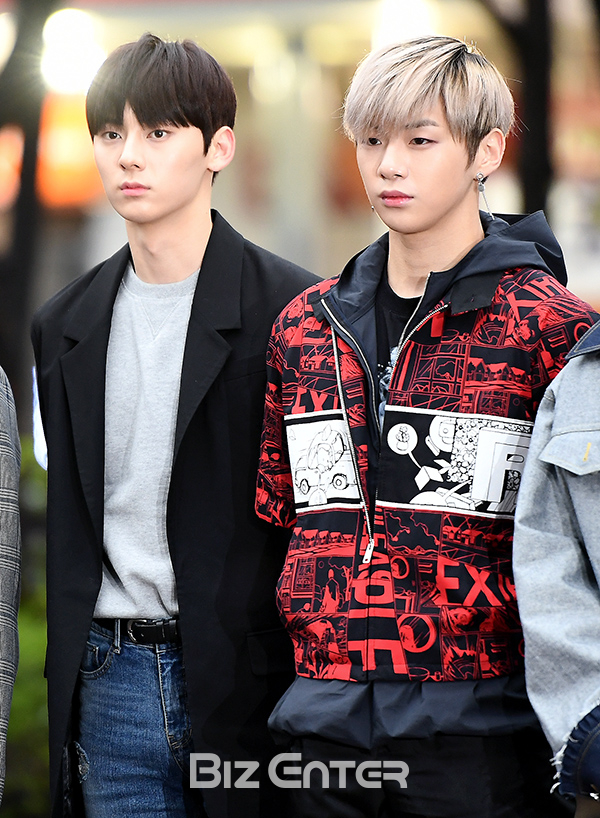 ▲워너원 황민현, 강다니엘(사진=고아라 기자 iknow@)