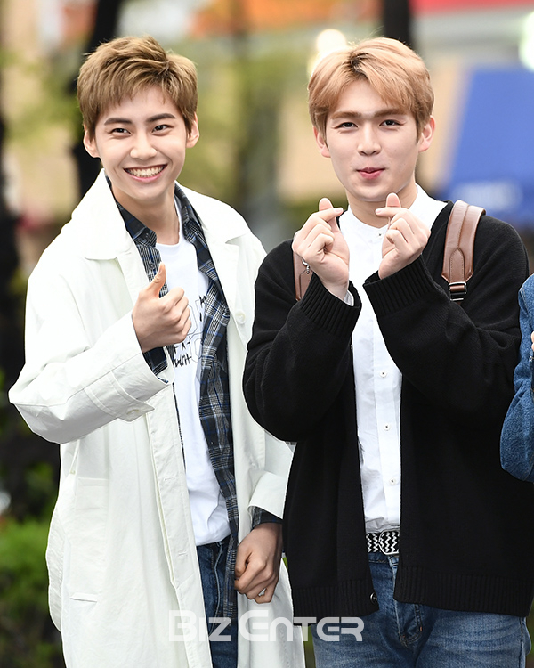 ▲업텐션 샤오, 규진(사진=고아라 기자 iknow@)