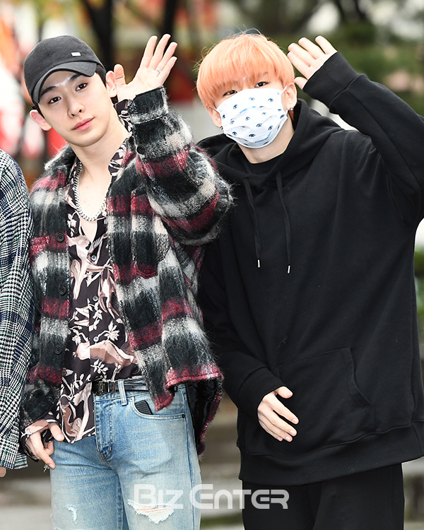 ▲몬스타엑스 원호, 기현(사진=고아라 기자 iknow@)