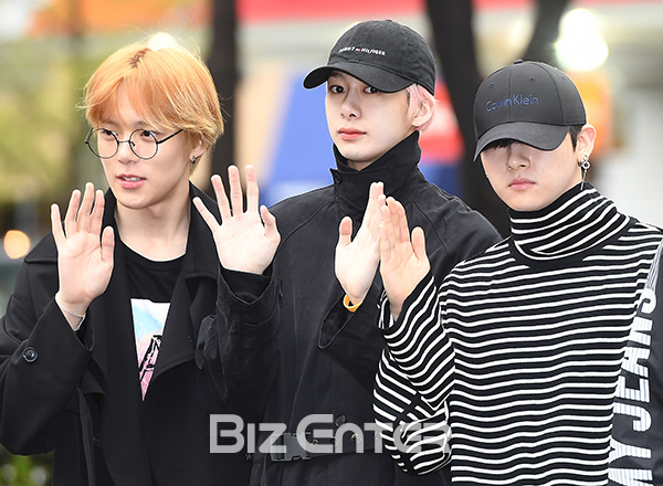 ▲몬스타엑스 민혁, 형원, 아이엠(사진=고아라 기자 iknow@)