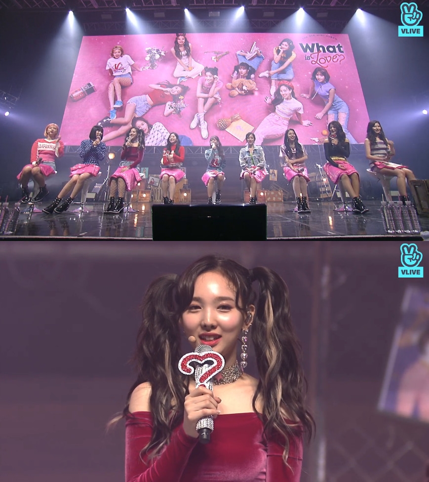 ▲트와이스(출처=네이버 V 라이브 방송 화면 캡처)