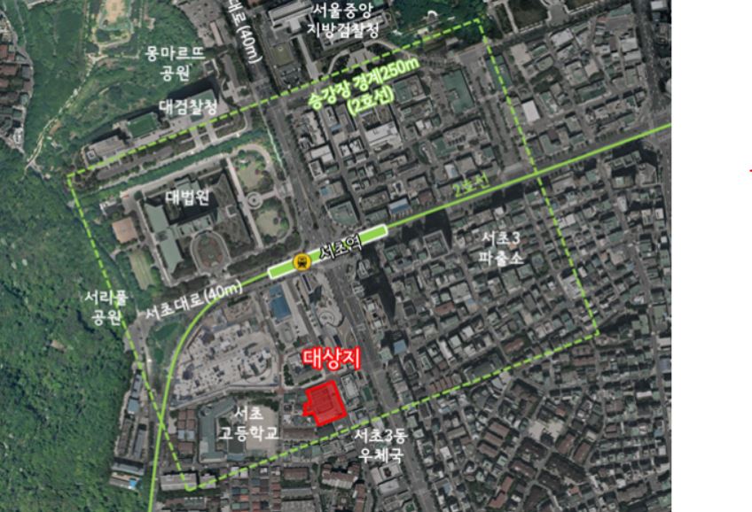 ▲서초동 청년주택 위치도 (사진출처=서울시)