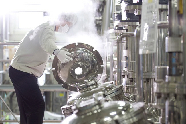 ▲홍삼정 생산라인.