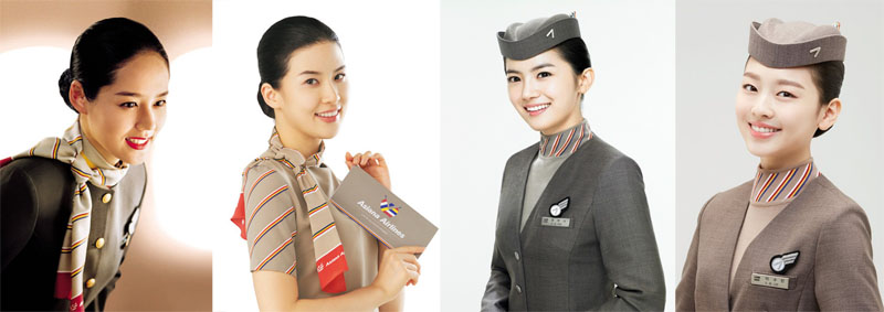 ▲한가인, 이보영, 유하나, 이수민(출처=아시아나항공)