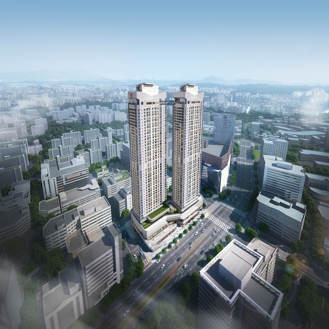 ▲힐스테이트 범계역 모비우스 조감도(사진=현대건설)