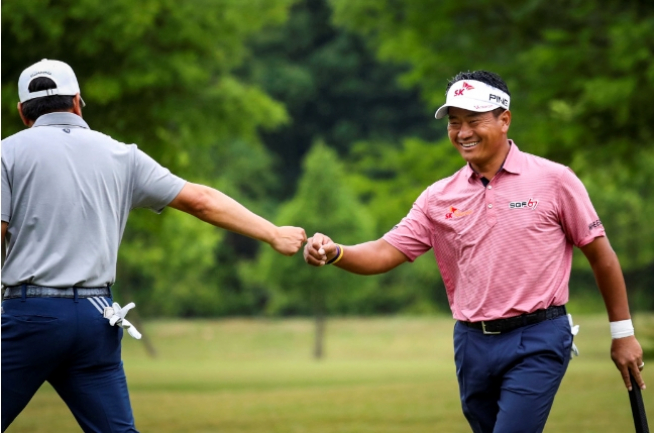 ▲최경주와 위창수(사진=PGA)
