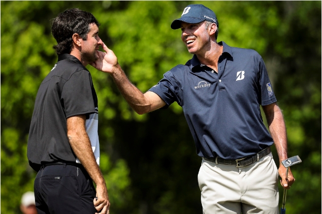 ▲버바 왓슨과 맷 쿠처(오른쪽)(사진=PGA)