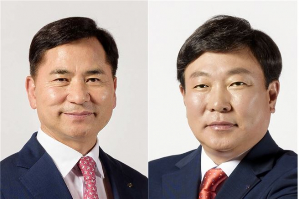▲(왼쪽부터)김경룡 DGB금융 회장직무대행, 박명흠 대구은행장 직무대행