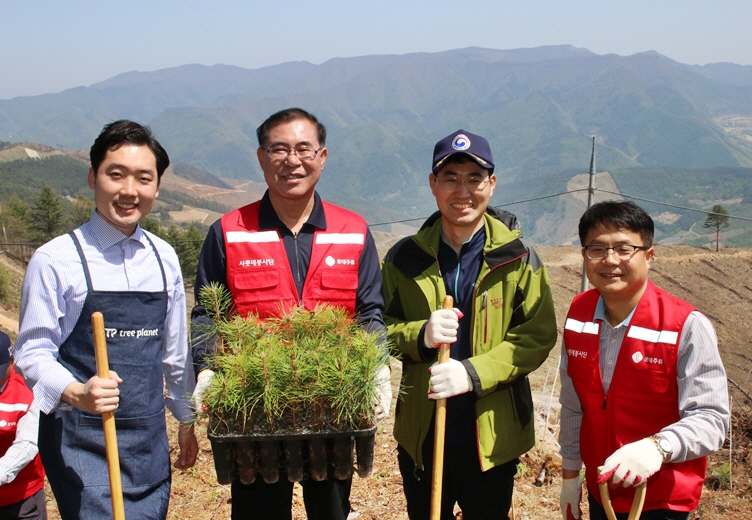 ▲롯데주류가 강원도 삼척에 처음처럼 숲을 조성한다. 사진제공 롯데주류
