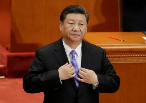 ▲시진핑 중국 국가주석이 4일(현지시간) 베이징 인민대회당에서 열린 칼 마르크스 탄생 200년 기념식에 참석했다. 베이징/로이터연합뉴스
