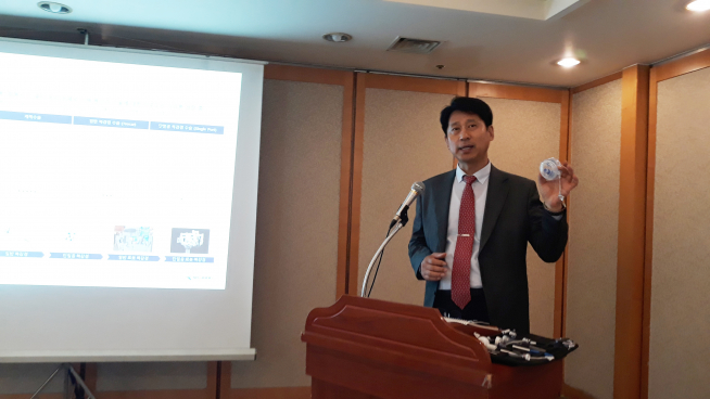 ▲조성환 세종메디칼 대표는 15일 서울 여의도에서 IPO 간담회를 열고 다국적 기업과 공급계약 등을 통해 해외시장 개척에 적극적으로 나서겠다는 포부를 밝혔다.(이민호 기자 minori3032@)