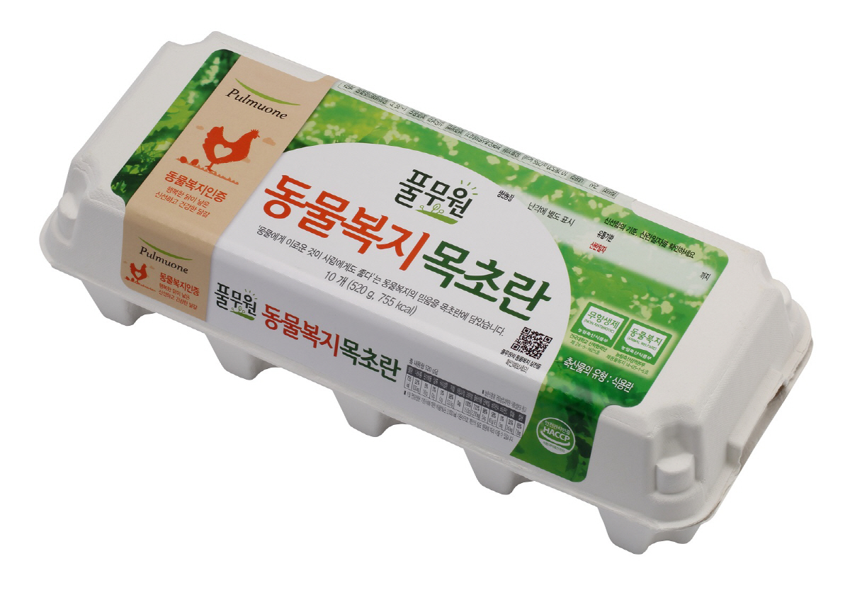 ▲동물복지 목초란 사진제공=풀무원식품