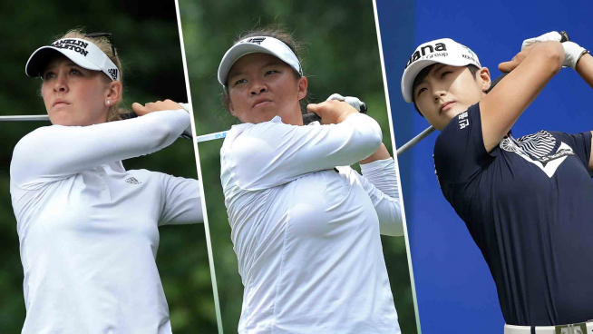▲제시커 코다, 메건 캉, 박성현(왼쪽부터)(사진=LPGA)