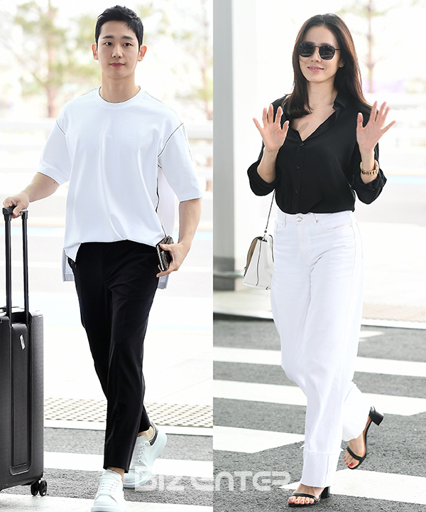 ▲정해인, 손예진(사진=고아라 기자 iknow@)