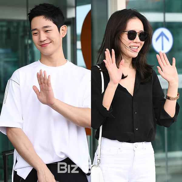 ▲정해인, 손예진(사진=고아라 기자 iknow@)