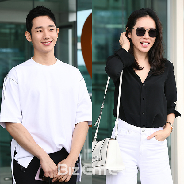 ▲정해인, 손예진(사진=고아라 기자 iknow@)