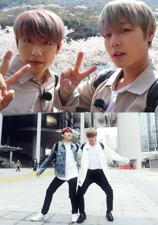 ▲'배틀트립' 워너원 박우진-박지훈(사진=KBS2)