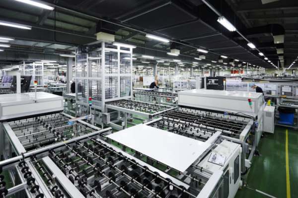 ▲Hanwha Q CELLS Module Production Eumseong(사진제공=한화큐셀)