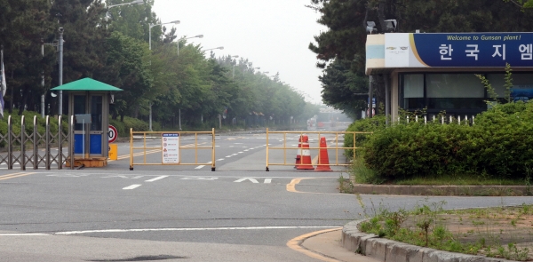 ▲1996년 준공한 한국지엠 군산공장이 22년의 역사를 마감하고 31일 폐쇄된다.