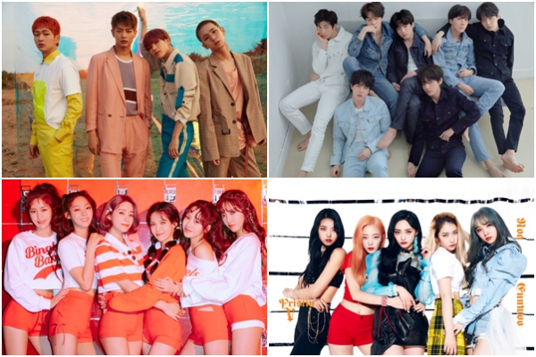 ▲'엠카운트다운' 샤이니 방탄소년단 프리스틴V AOA(사진=Mnet)