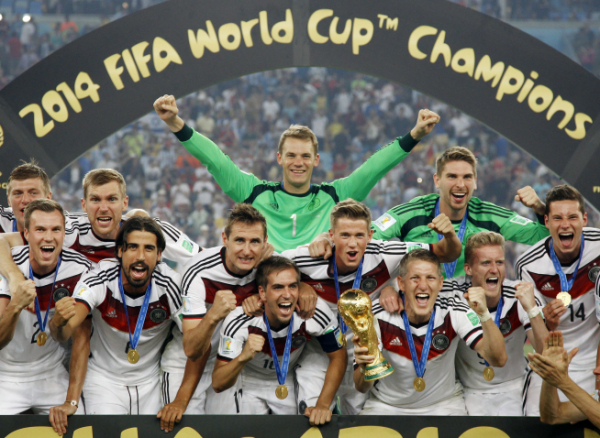 ▲2014 브라질 월드컵 우승 팀 독일.(AP/연합뉴스)