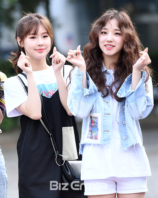 ▲(여자)아이들 미연, 우기(사진=고아라 기자 iknow@)