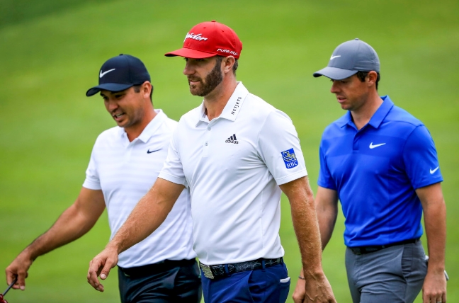 ▲제이슨 데이, 더스틴 존슨, 로리 매킬로이(왼쪽부터)(사진=PGA)