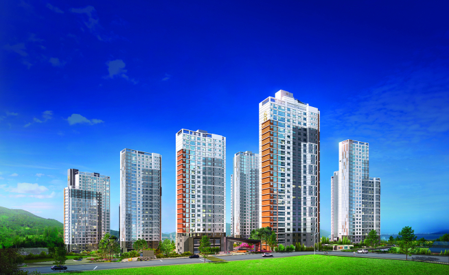 ▲‘사하 구평지구 중흥S-클래스’ 투시도(사진=중흥)