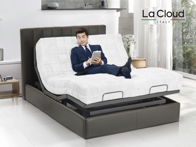 ▲바디프랜드의 라텍스 침대 라클라우드(바디프랜드)