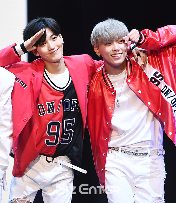 ▲온앤오프 제이어스, MK(사진=고아라 기자 iknow@)