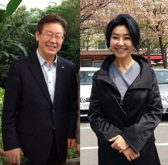 (출처=이재명 후보, 김부선 페이스북)