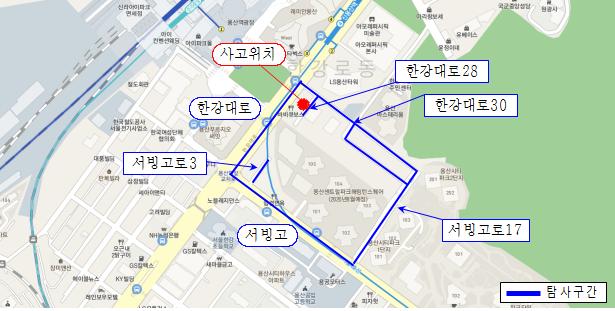▲탐사 장소 위치도(사진출처=서울시)