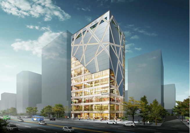 ▲위워크(위워크 홍대점 투시도)