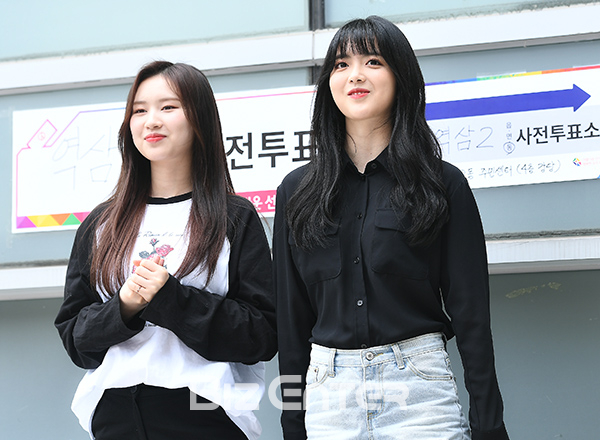 ▲위키미키 엘리, 지수연(사진=고아라 기자 iknow@)