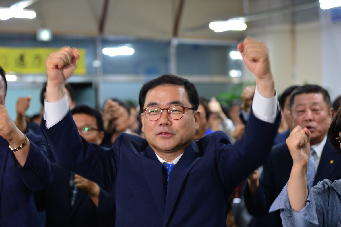 ▲ 6·13 지방선거 창원시에서 더불어민주당 허성무 후보가 당선됐다.(뉴시스)