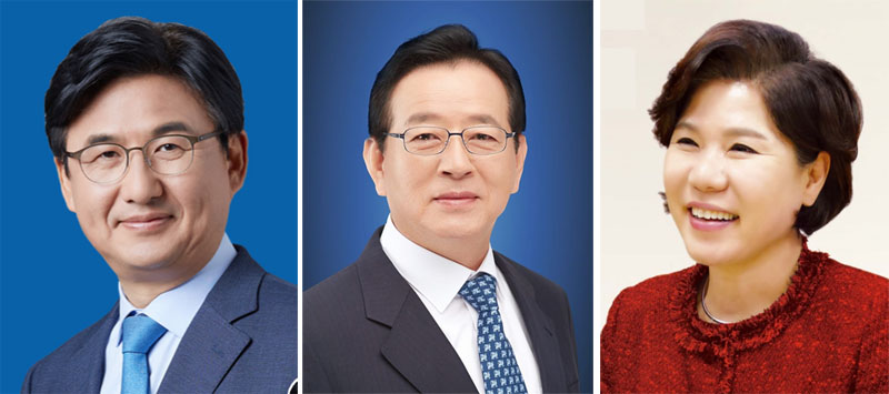 (박성수ㆍ정순균ㆍ조은희 후보 (왼쪽부터. 출처는 각 후보 블로그))