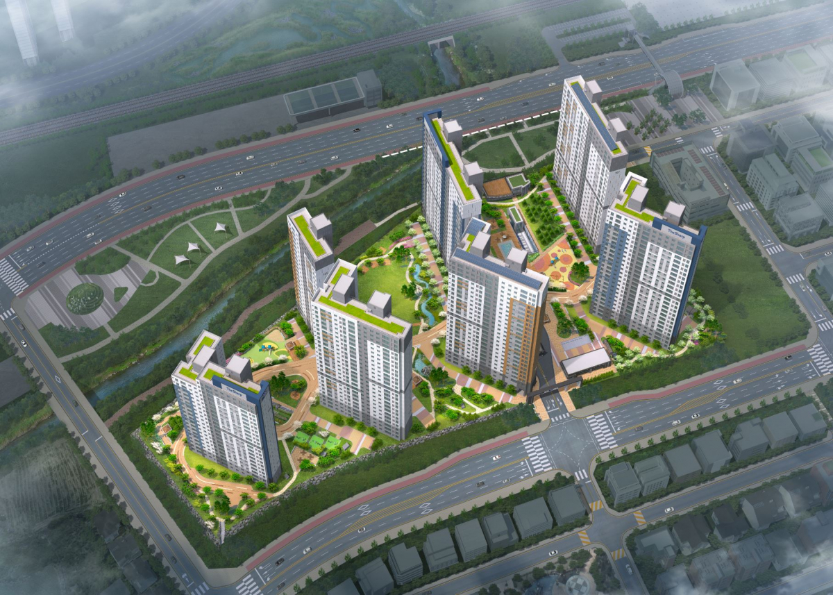 ▲오산대 더샵 센트럴시티 조감도(사진=포스코건설)