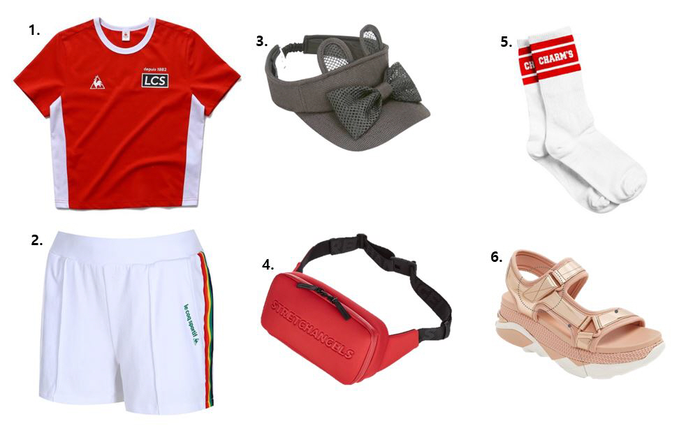 ▲1.2.르꼬끄 스포르티브 3.피터젠슨 4.스트레치 엔젤스 5.참스 6.알도