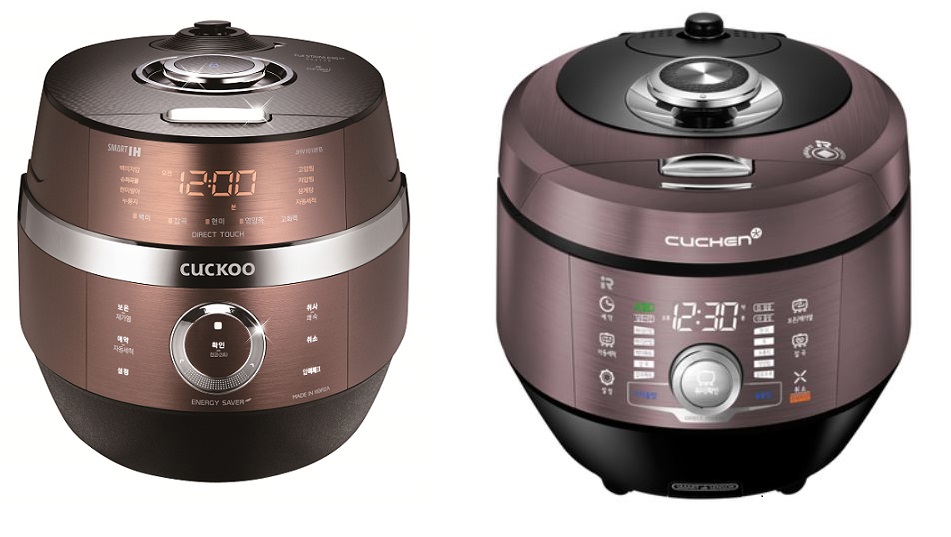 ▲쿠쿠전자와 쿠첸의 밥솥 사진. 사진은 기사내용과 무관함.(사진출처=쿠쿠전자, 쿠첸)